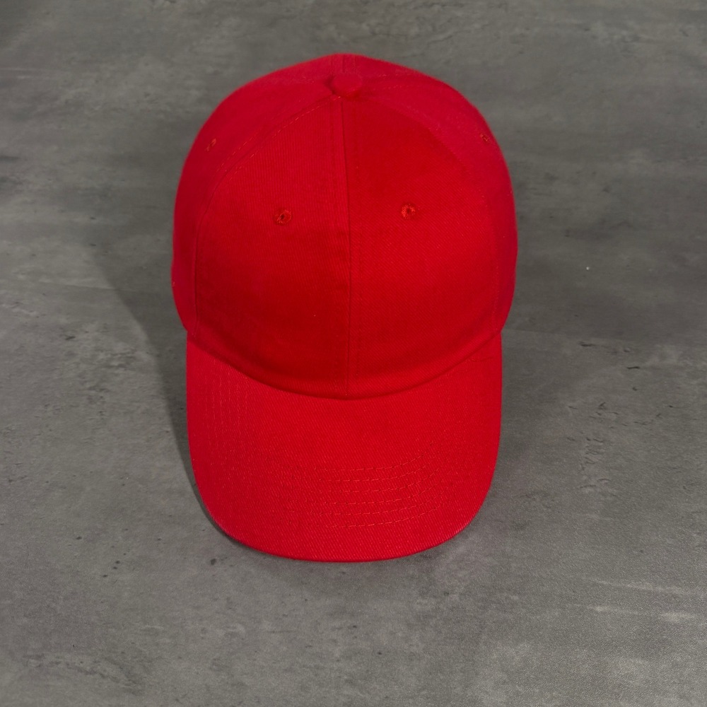 Otto‎ Baseball Hat Men OSFM Red Adjustable Strap Blank Dad 18-1106 Trucker Cap